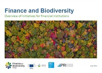 "Finance and Biodiversity – Overview of initiatives for financial institutions"
