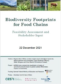 Biodiversity Footprints for Food Chains