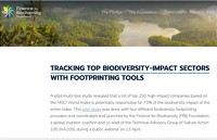 Tracking top biodiversity-impact sectors with footprinting tools